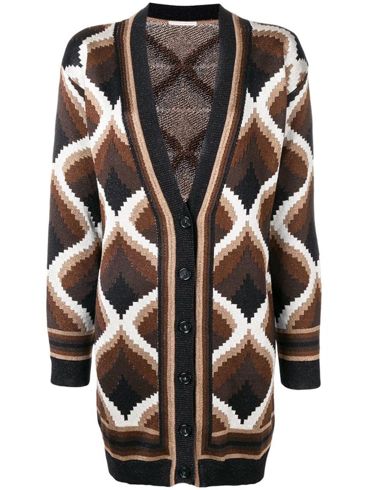 Marco De Vincenzo Oversized Cardigan - Brown