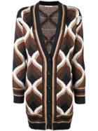 Marco De Vincenzo Oversized Cardigan - Brown