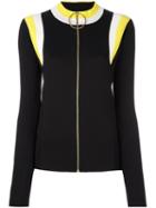 Marni Zip Front Ski Sweater, Women's, Size: 40, Black, Virgin Wool