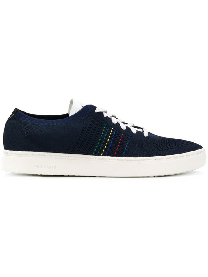 Ps By Paul Smith Almond Toe Lace Up Sneakers - Blue