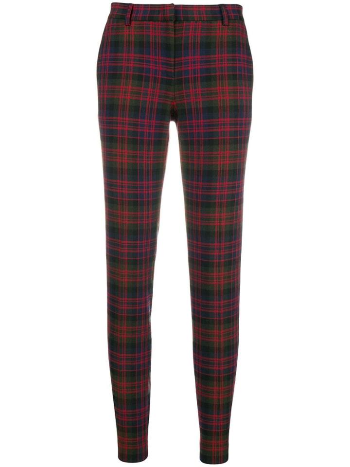 Philosophy Di Lorenzo Serafini Checked Trousers - Blue