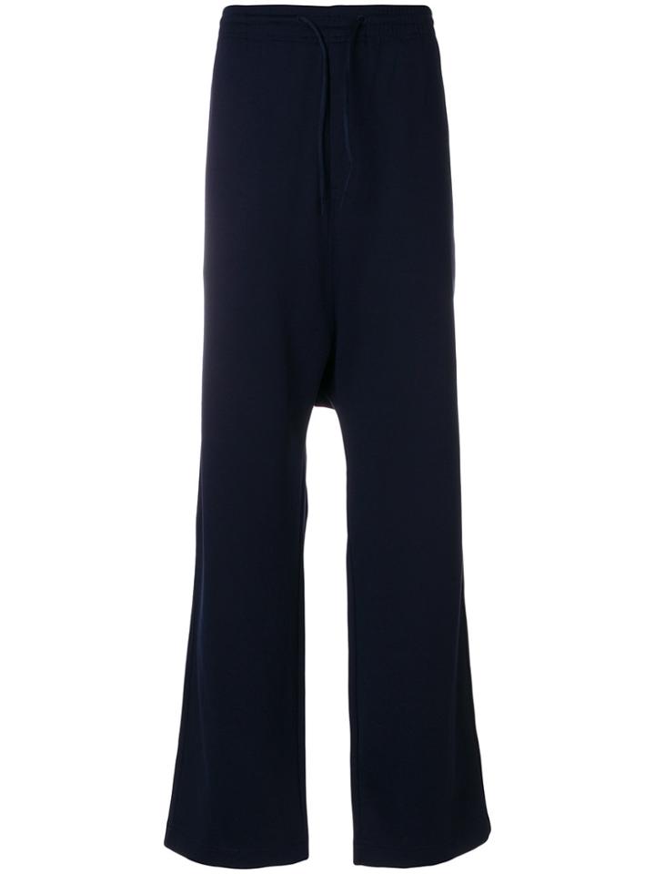 Y-3 Drop-crotch Tracksuit Trousers - Blue