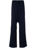 Y-3 Drop-crotch Tracksuit Trousers - Blue