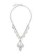 Susan Caplan Vintage 1960s Silver-plated Crystal Necklace