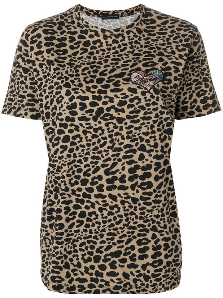Etro Embroidered Animal Print T-shirt - Brown