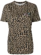 Etro Embroidered Animal Print T-shirt - Brown