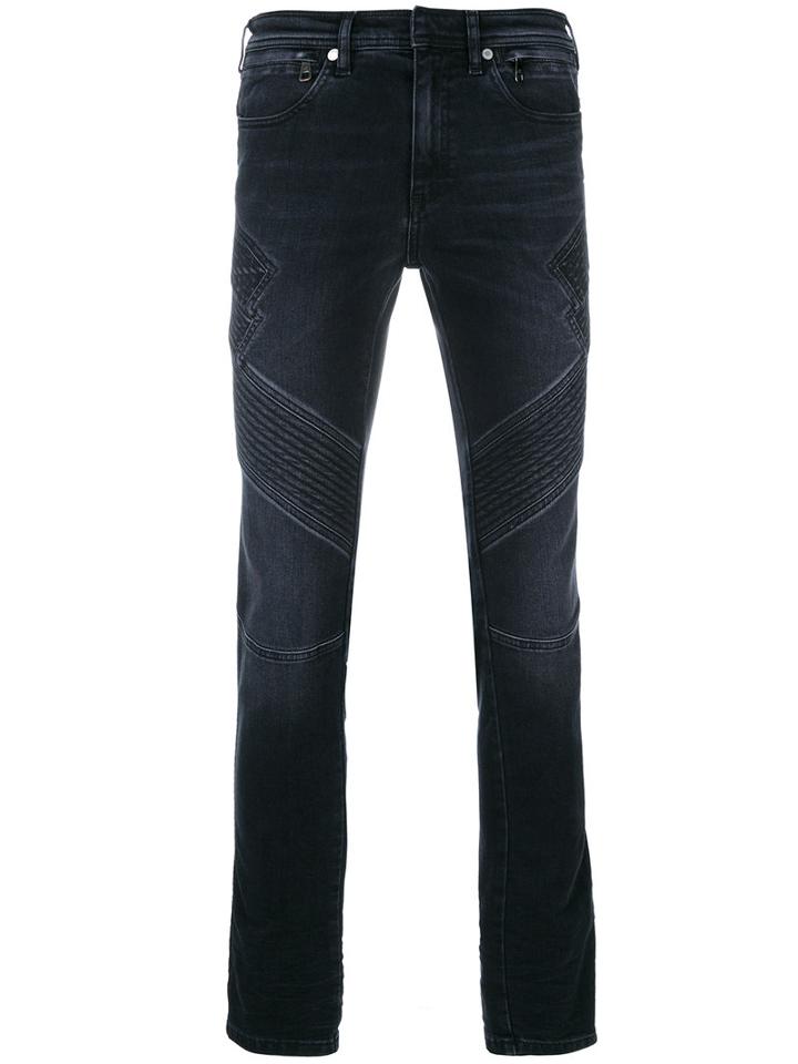 Neil Barrett - Panelled Slin Fit Jeans - Men - Cotton/polyester - 29, Black, Cotton/polyester