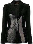 Versace Sequin-embellished Blazer - Black