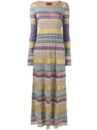 Missoni Patterned Knit Maxi Dress, Women's, Size: 40, Cupro/viscose/polyester/silk