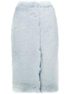 Aviù Embellished Pencil Skirt - Blue