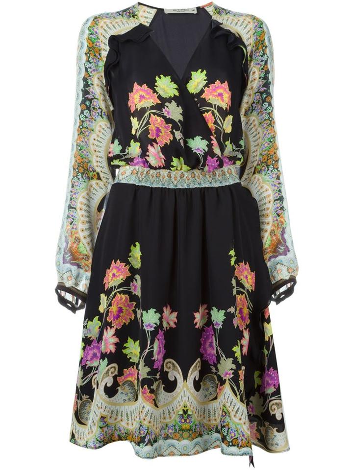 Etro Floral Print V-neck Dress