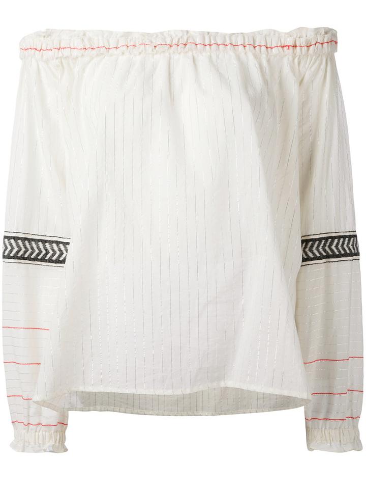 Lemlem - Off Shoulder Tunic - Women - Cotton - M, White, Cotton