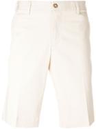 Canali Chino Shorts, Men's, Size: 50, Nude/neutrals, Cotton/rubber
