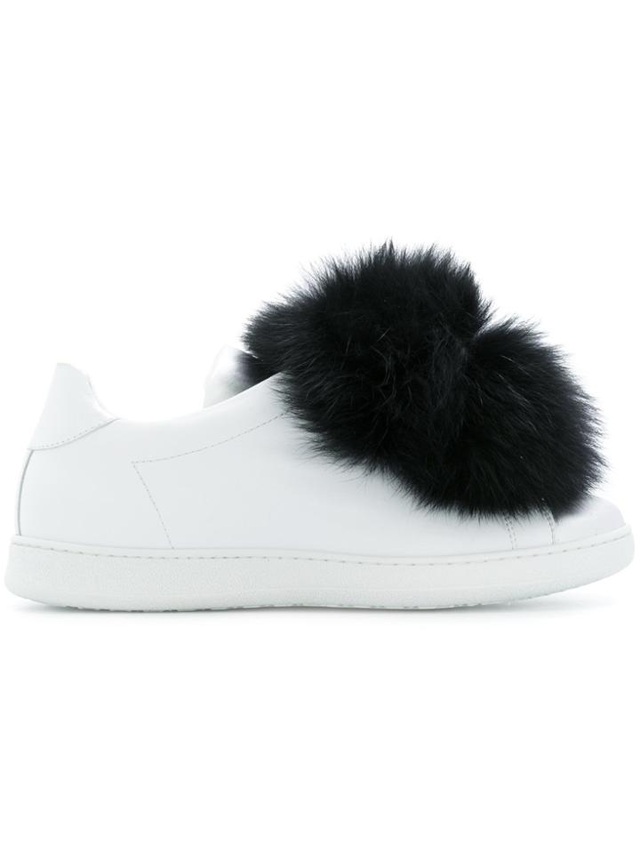 Joshua Sanders Pom Pom Sneakers - White