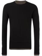 Taichi Murakami Longsleeved T-shirt, Men's, Size: 7, Black, Wool/cotton