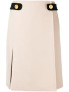 Prada Front Fold Skirt - Neutrals