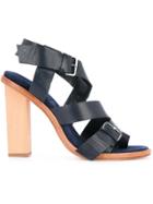 Dion Lee Buckle Sandals - Blue