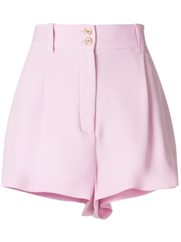 Versace High-waisted Shorts - Pink & Purple