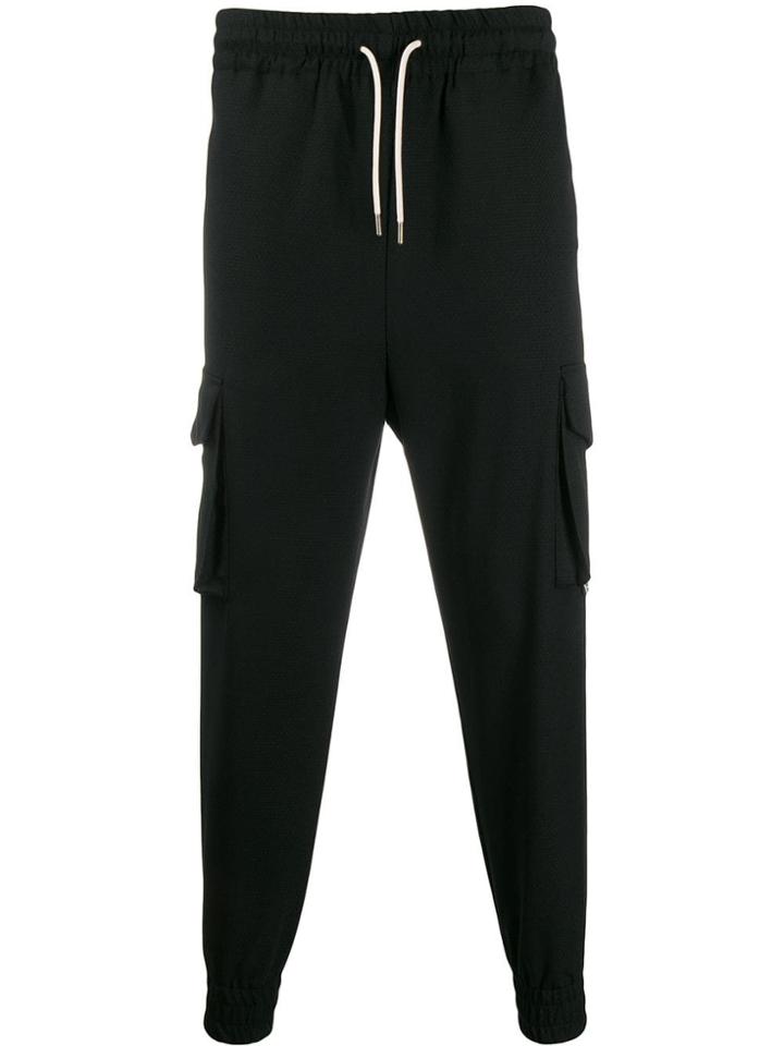 Drôle De Monsieur Wool Blend Track Pants - Black