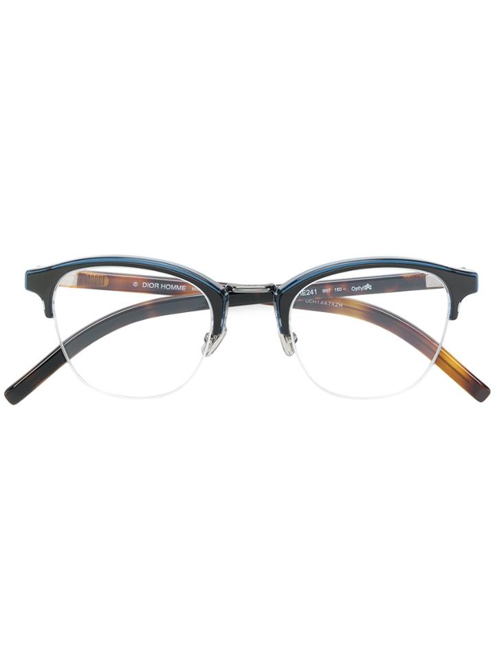Dior Eyewear Black Tie Bicolour Glasses