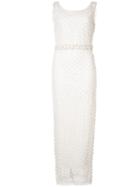 Marchesa Notte - Embroidered Dress - Women - Nylon/polyester - 4, White, Nylon/polyester