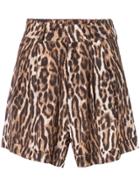 R13 Leopard Print Shorts - Neutrals