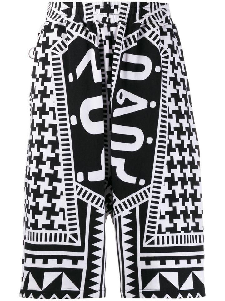 Ktz Archive Dogtooth Harem Shorts - Black