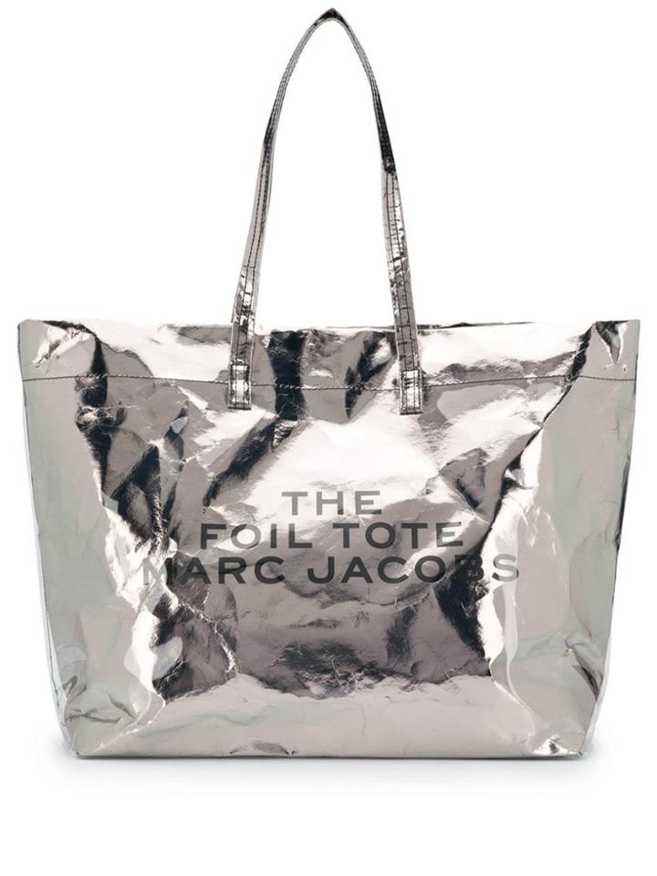 Marc Jacobs Large The Foil Tote Bag - Silver