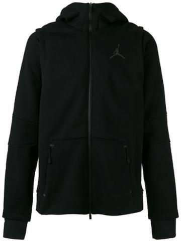 Nike Jordan Shield Zip-up Hoodie, Men's, Size: Xl, Black, Cotton/polyester/nylon