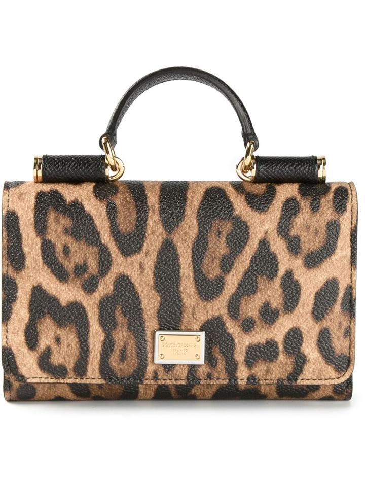 Dolce & Gabbana Mini 'von' Wallet Crossbody Bag, Women's, Calf Leather