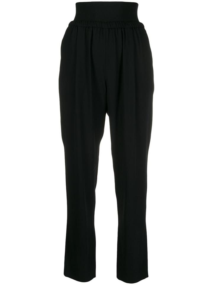 Fabiana Filippi High Rise Slim Fit Trousers - Black