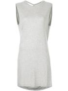 Kacey Devlin Collapse Back Mini Dress - Grey