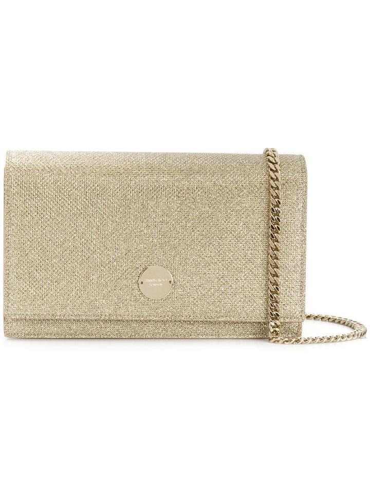 Jimmy Choo Florence Sparkly Crossbody Bag - Neutrals