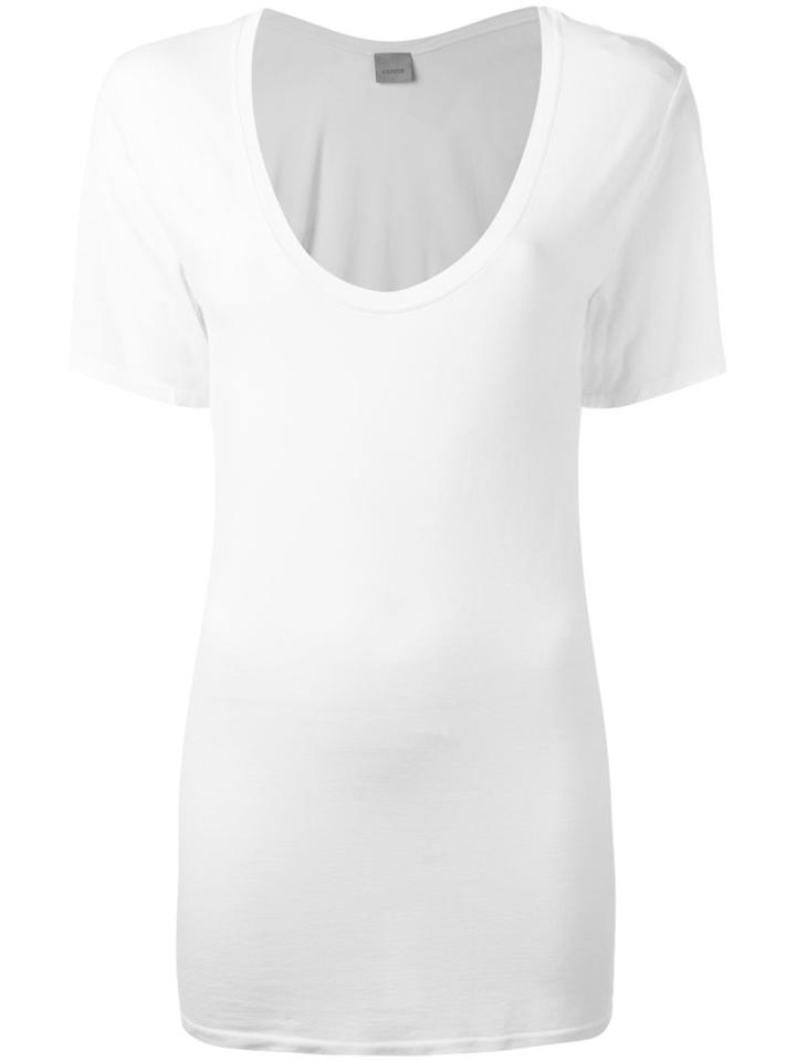 Laneus - Plain T-shirt - Women - Polyamide/viscose - Xs, Women's, White, Polyamide/viscose