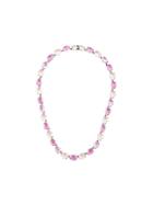 Larkspur & Hawk Caterina Multi Magenta Foil Necklace - Pink