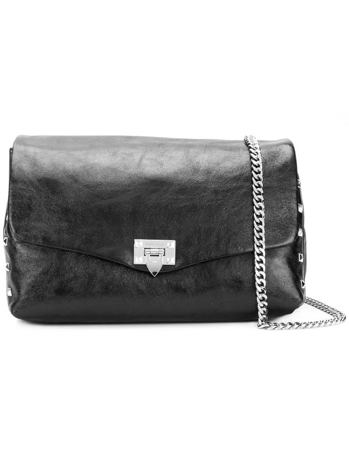Marc Ellis Metallic Large Audrey Bag - Black