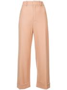 Chloé High Waisted Tailored Trousers - Nude & Neutrals