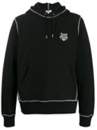 Kenzo Tiger Embroidered Hooded Sweater - Black