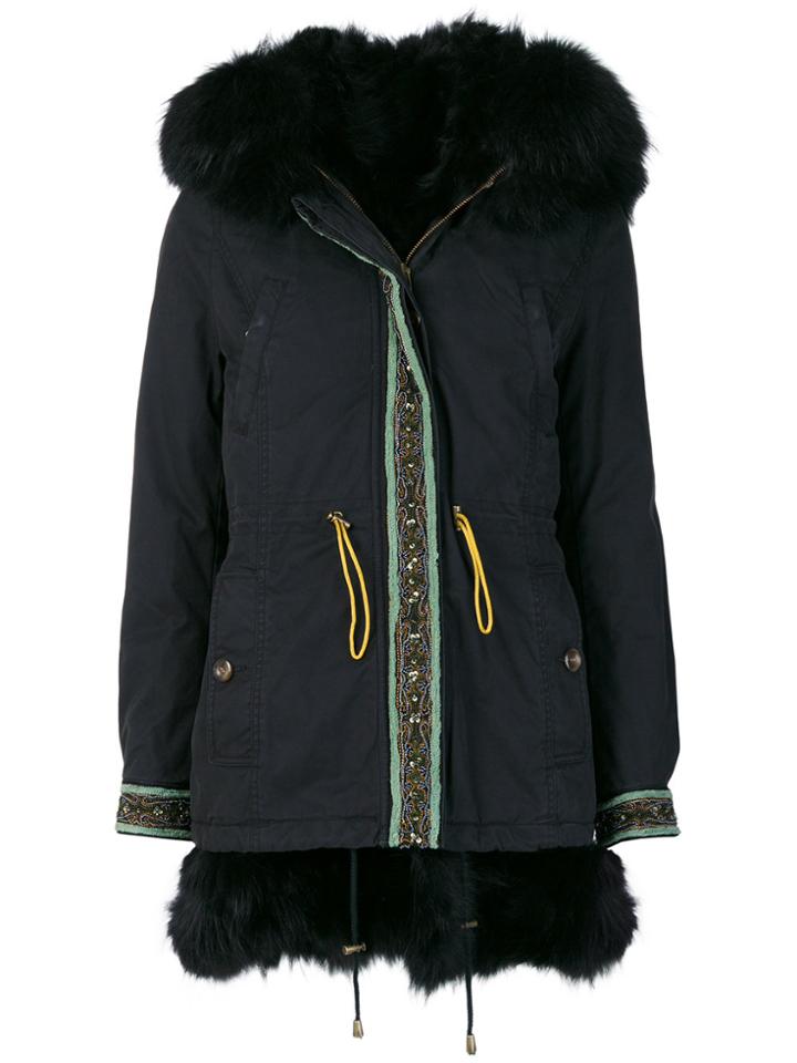 Alessandra Chamonix Trim Hooded Coat - Blue