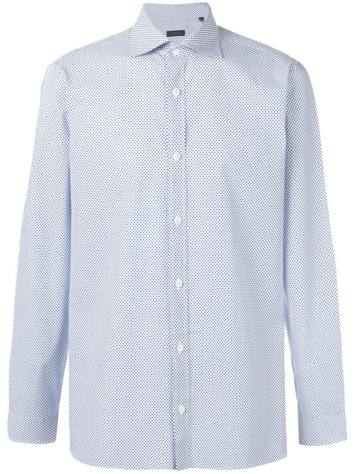 Z Zegna - Patterned Shirt - Men - Cotton - 41, White, Cotton