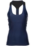 Cushnie T-back Fitted Tank Top - Blue