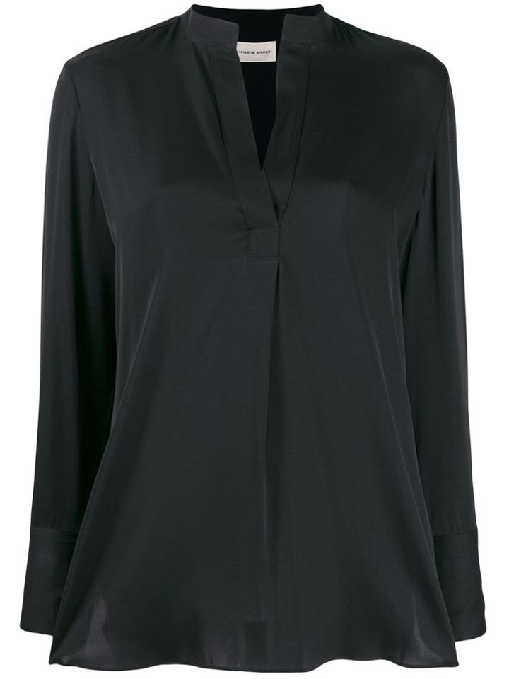 By Malene Birger V-neck Flared Blouse - Black