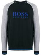 Boss Hugo Boss Brand Logo Jersey Sweater - Black