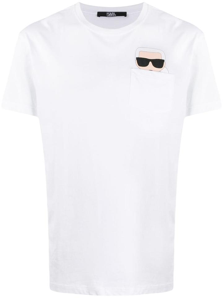 Karl Lagerfeld Ikonik Karl Logo Print T-shirt - White