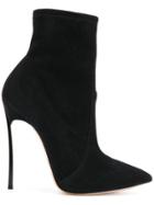 Casadei Stiletto Ankle Boot - Black