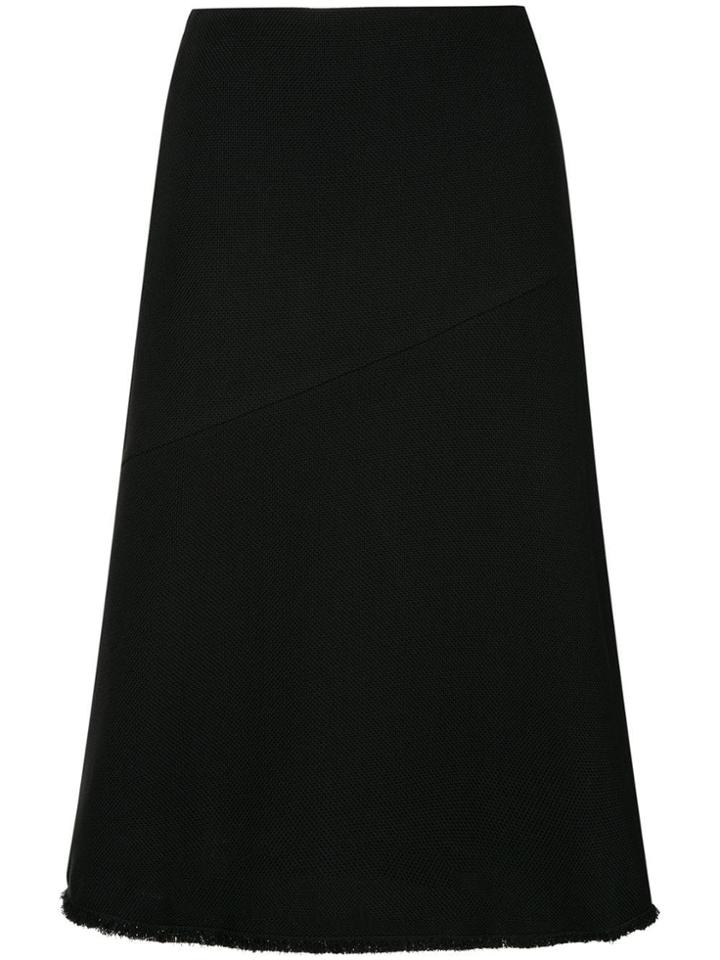 Des Prés High Waisted Midi Skirt - Black