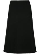 Des Prés High Waisted Midi Skirt - Black