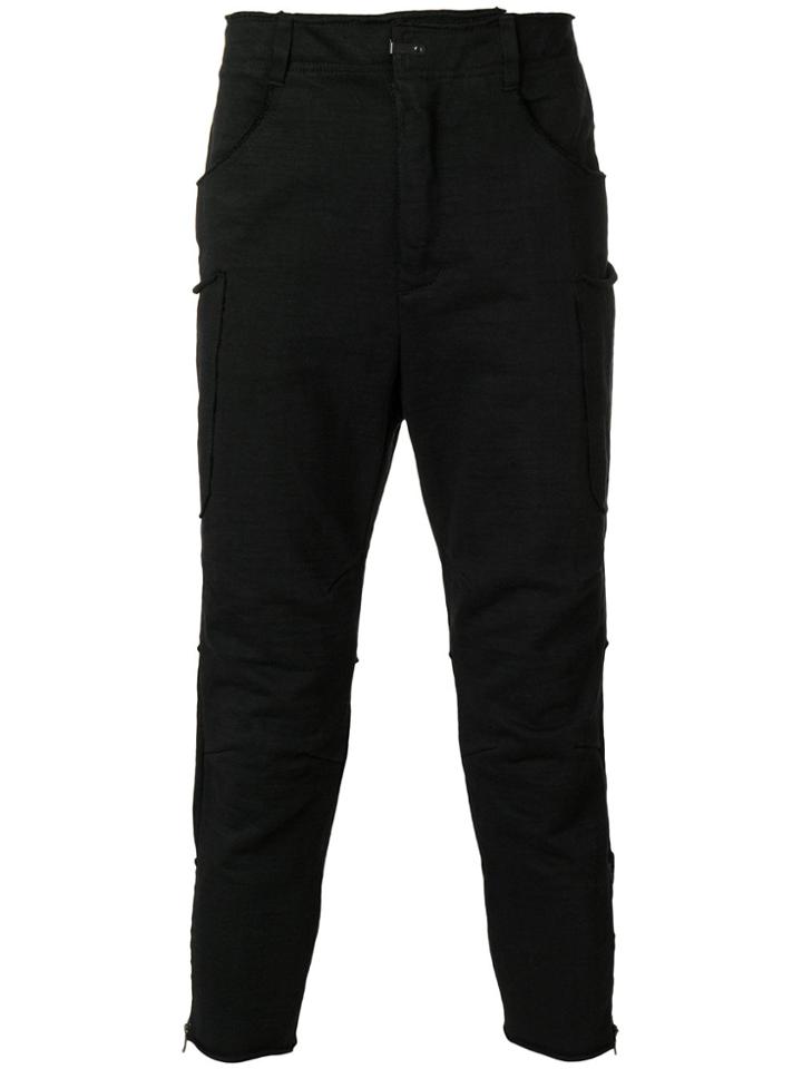 The Viridi-anne Cropped Jersey Trousers - Black