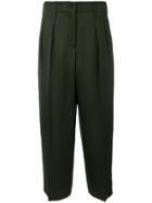 Forte Forte Front Pleat Trousers - Green