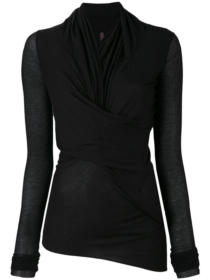 Jumbo Top - Women - Cotton/polyamide/viscose - One Size, Black, Cotton/polyamide/viscose, Rick Owens Drkshdw